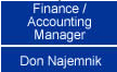Finance / Accounting Manager, Don Najemnik